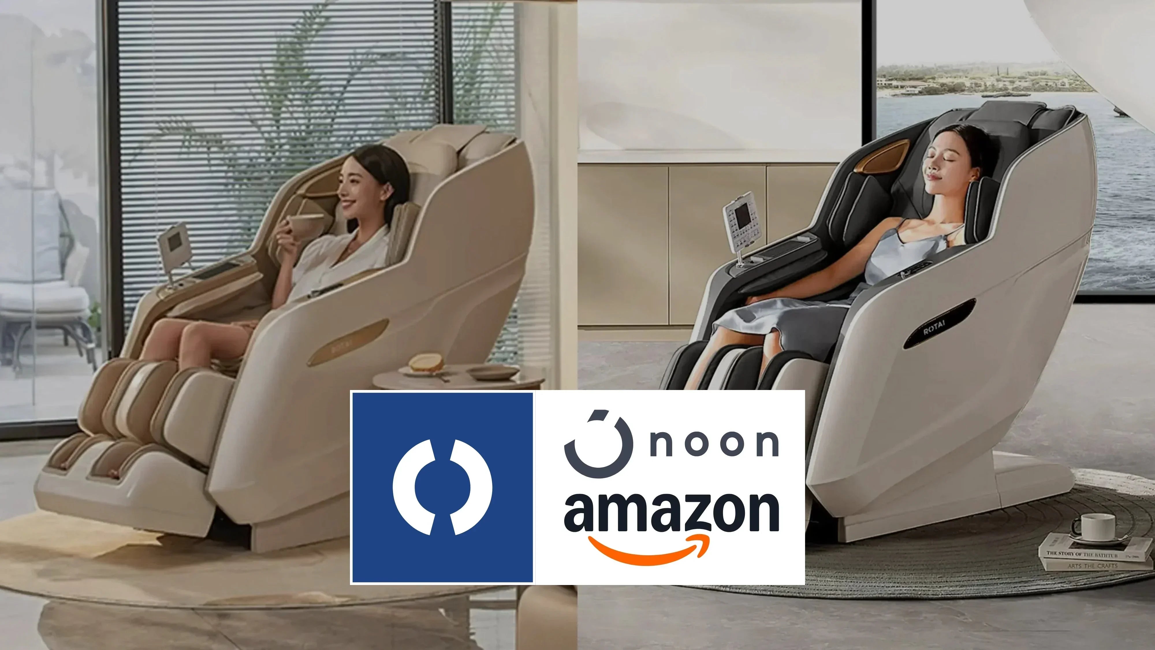Buy Full Body Massage Chair on Amazon & Noon - Rotai - Best Massage Chair in Dubai UAE - Shop massage chairs in Dubai, UAE, Abu Dhabi -Therapy Massage Chairs - Back, Neck, & Leg Pain Relief