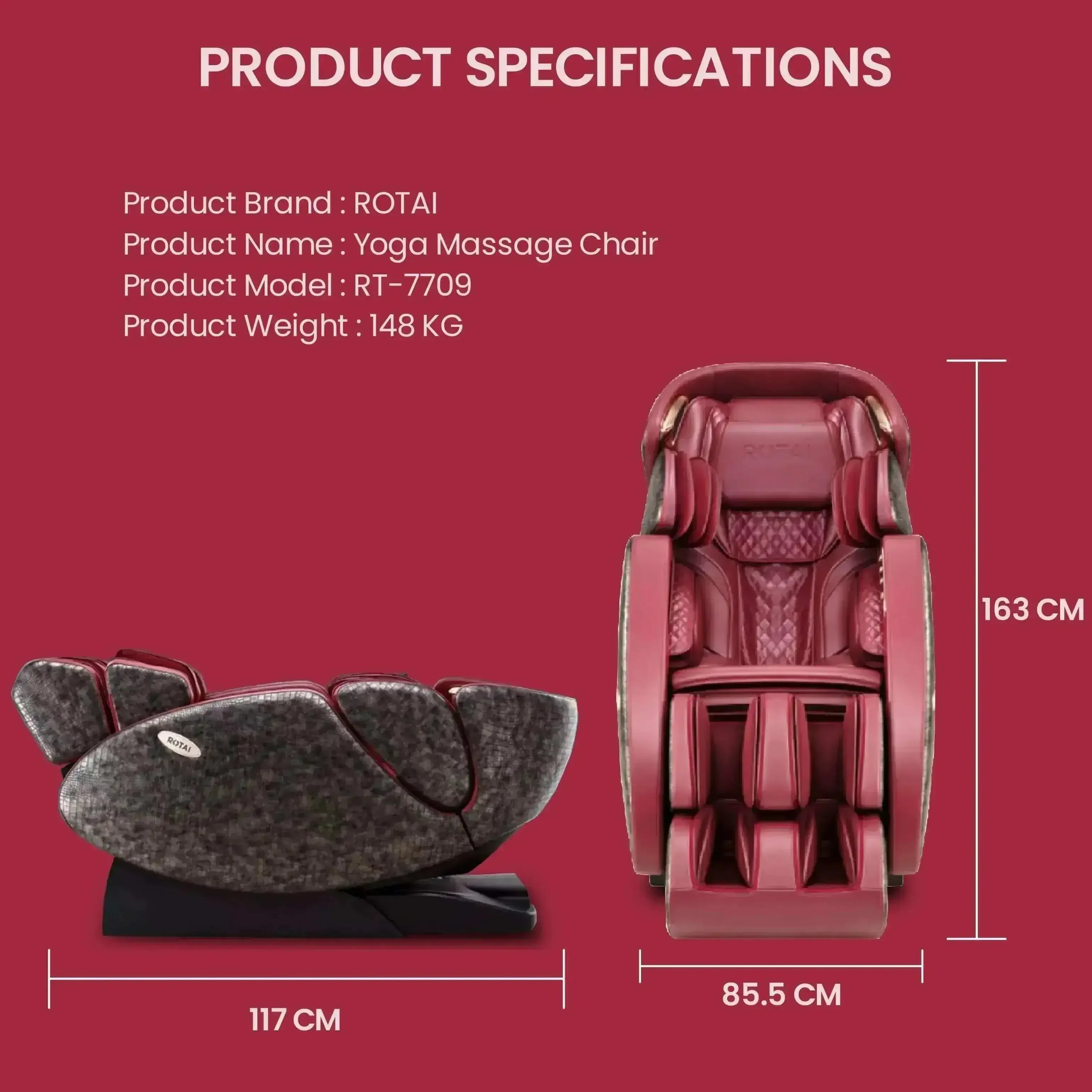 Yoga Massage Chair (Pre-Owned) - Rotai Health - Best Massage Chair in Dubai UAE - Shop massage chairs in UAE, Saudi Arabia -Therapy Massage Chairs - Back, Neck, & Leg Pain Relief