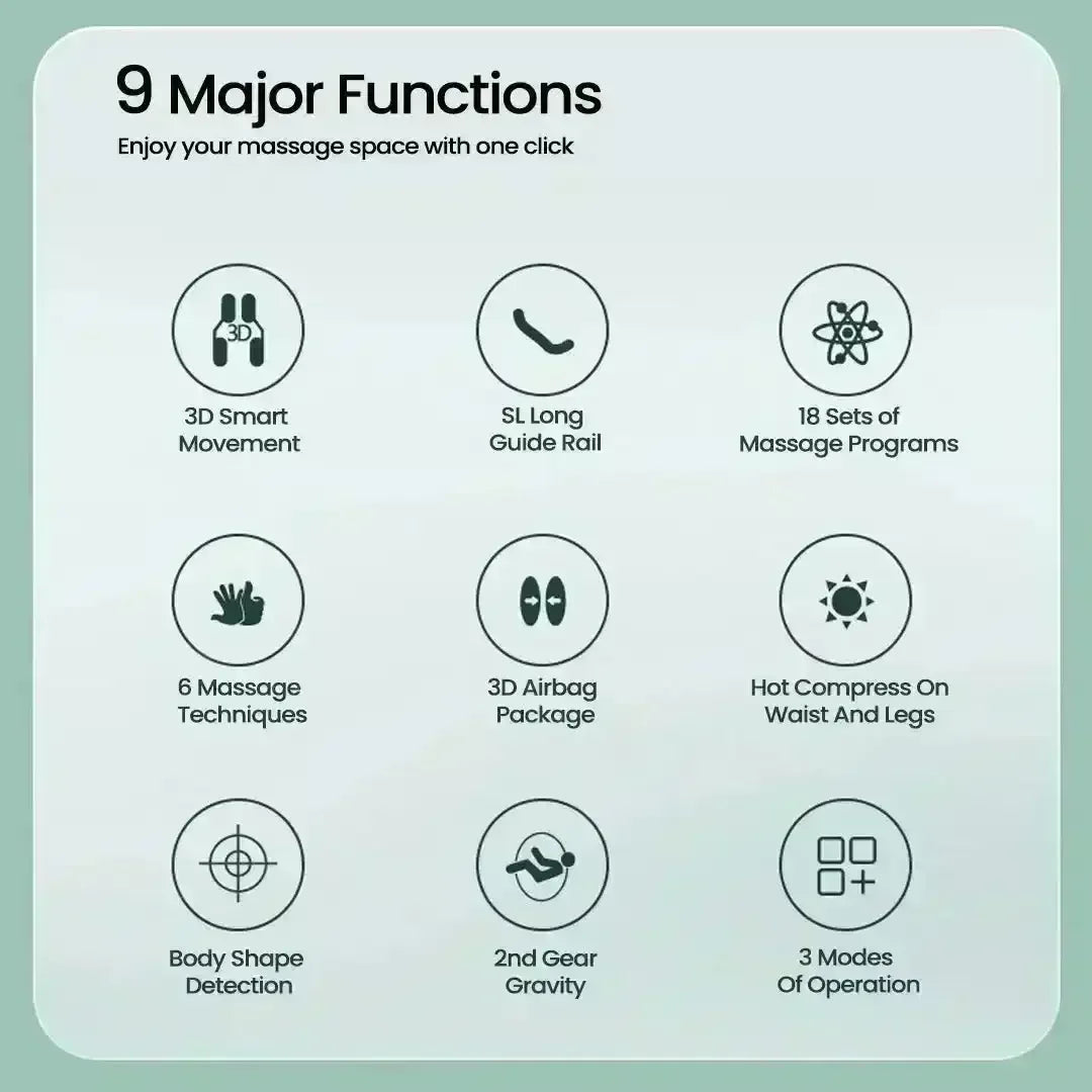 Royal Omega Massage Chair (Grey) - Rotai - Best Massage Chair in Dubai UAE - Shop massage chairs in UAE, Saudi Arabia -Therapy Massage Chairs - Back, Neck, & Leg Pain Relief