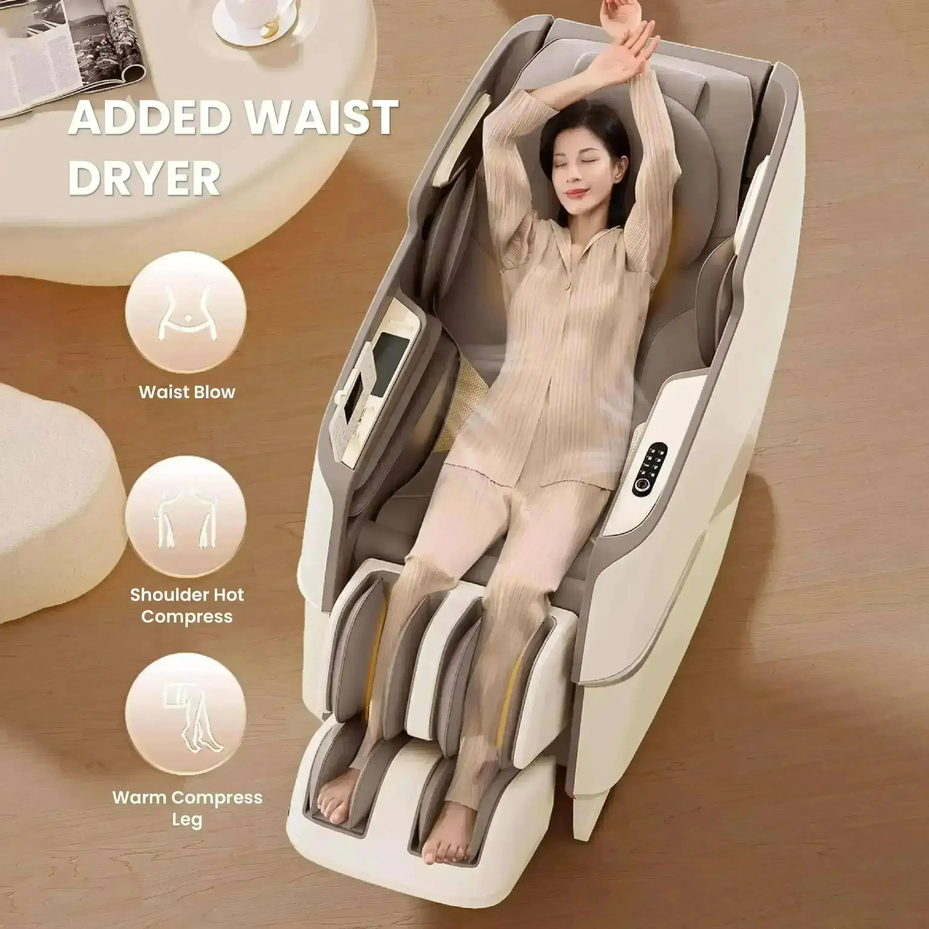 Royal Magestic Pro Massage Chair Brown (Pre-owned) - Rotai Health - Best Massage Chair in Dubai UAE - Shop massage chairs in UAE, Saudi Arabia -Therapy Massage Chairs - Back, Neck, & Leg Pain Relief