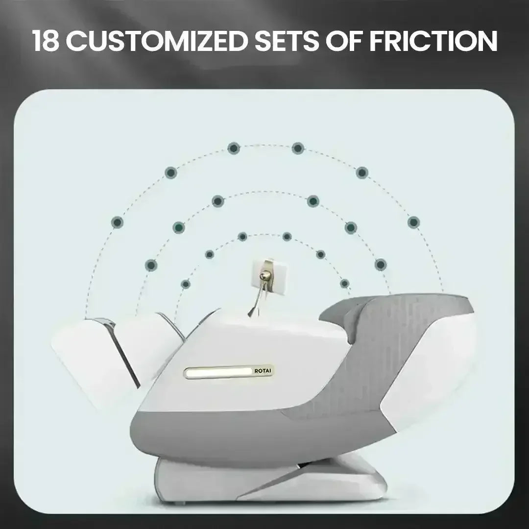 Royal Omega Massage Chair (Grey) - Rotai - Best Massage Chair in Dubai UAE - Shop massage chairs in UAE, Saudi Arabia -Therapy Massage Chairs - Back, Neck, & Leg Pain Relief