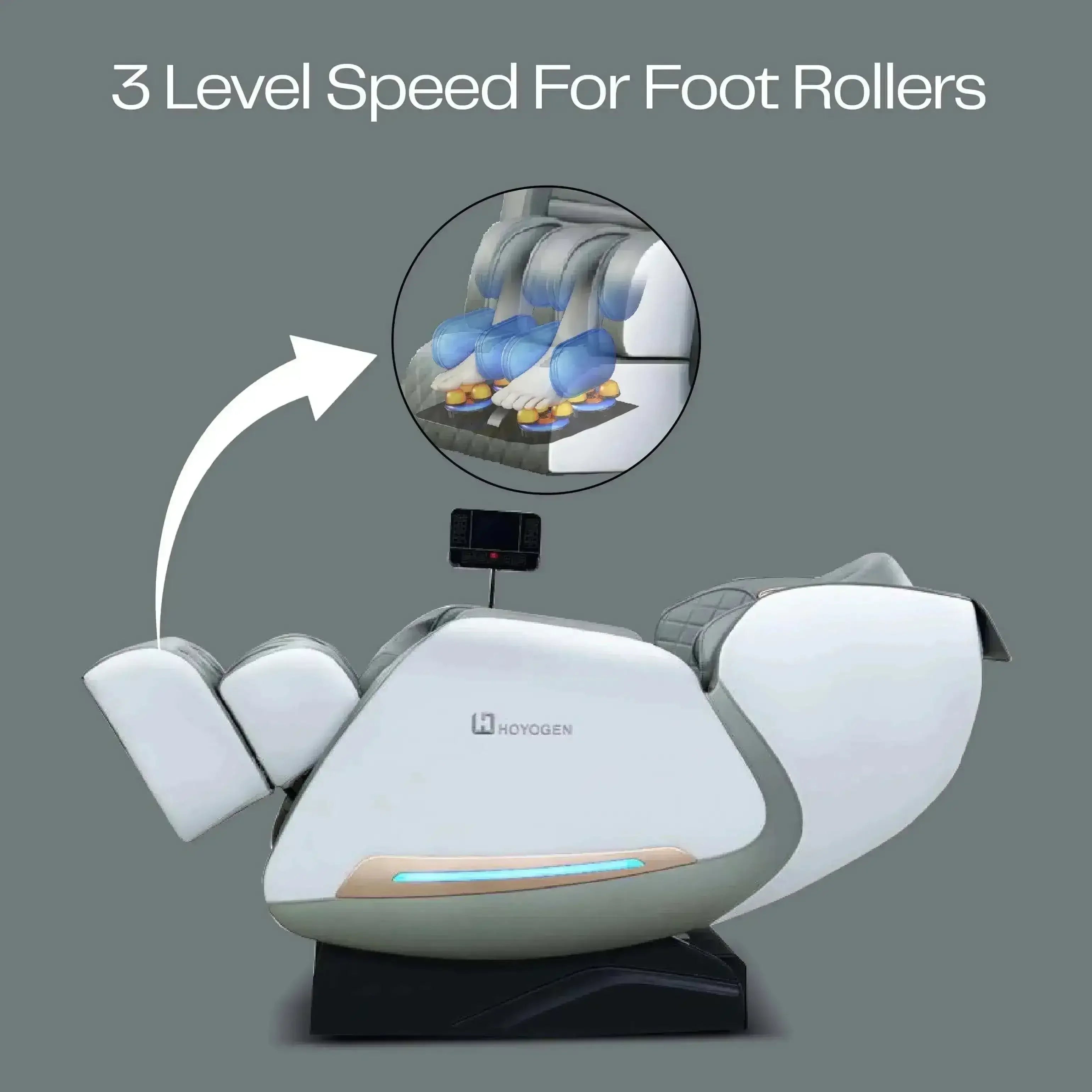 Rotai Hoyogen Force Massage Chair (White) - Rotai - Best Massage Chair in Dubai UAE - Shop massage chairs in Dubai, UAE, Abu Dhabi