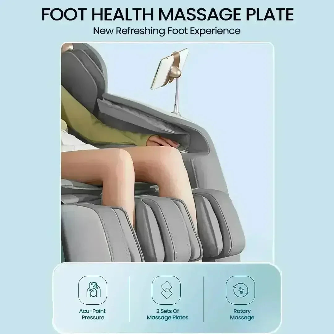 Royal Omega Massage Chair (Grey) - Rotai - Best Massage Chair in Dubai UAE - Shop massage chairs in UAE, Saudi Arabia -Therapy Massage Chairs - Back, Neck, & Leg Pain Relief