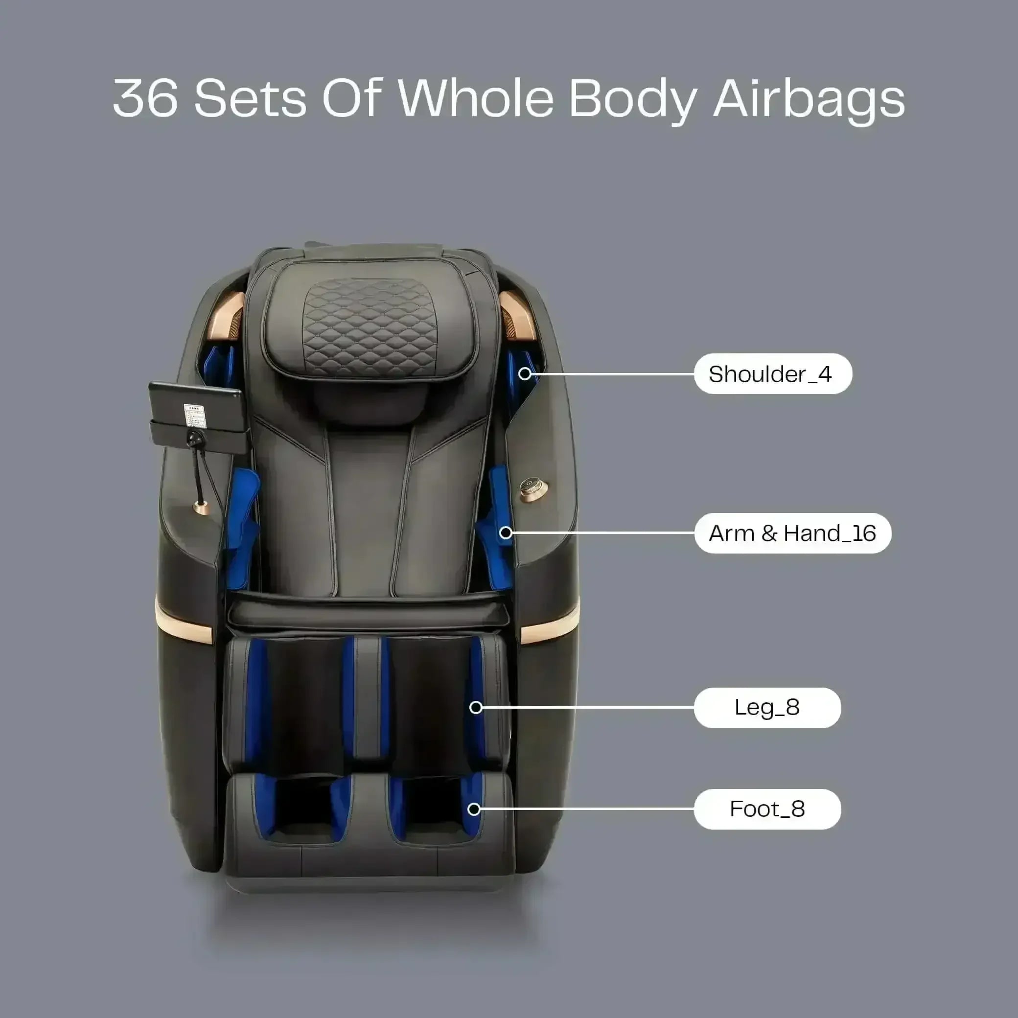 Ekanite 2 in 1 Massage Chair and Sofa (Black) - Rotai - Best Massage Chair in Dubai UAE - Shop massage chairs in UAE, Saudi Arabia -Therapy Massage Chairs - Back, Neck, & Leg Pain Relief
