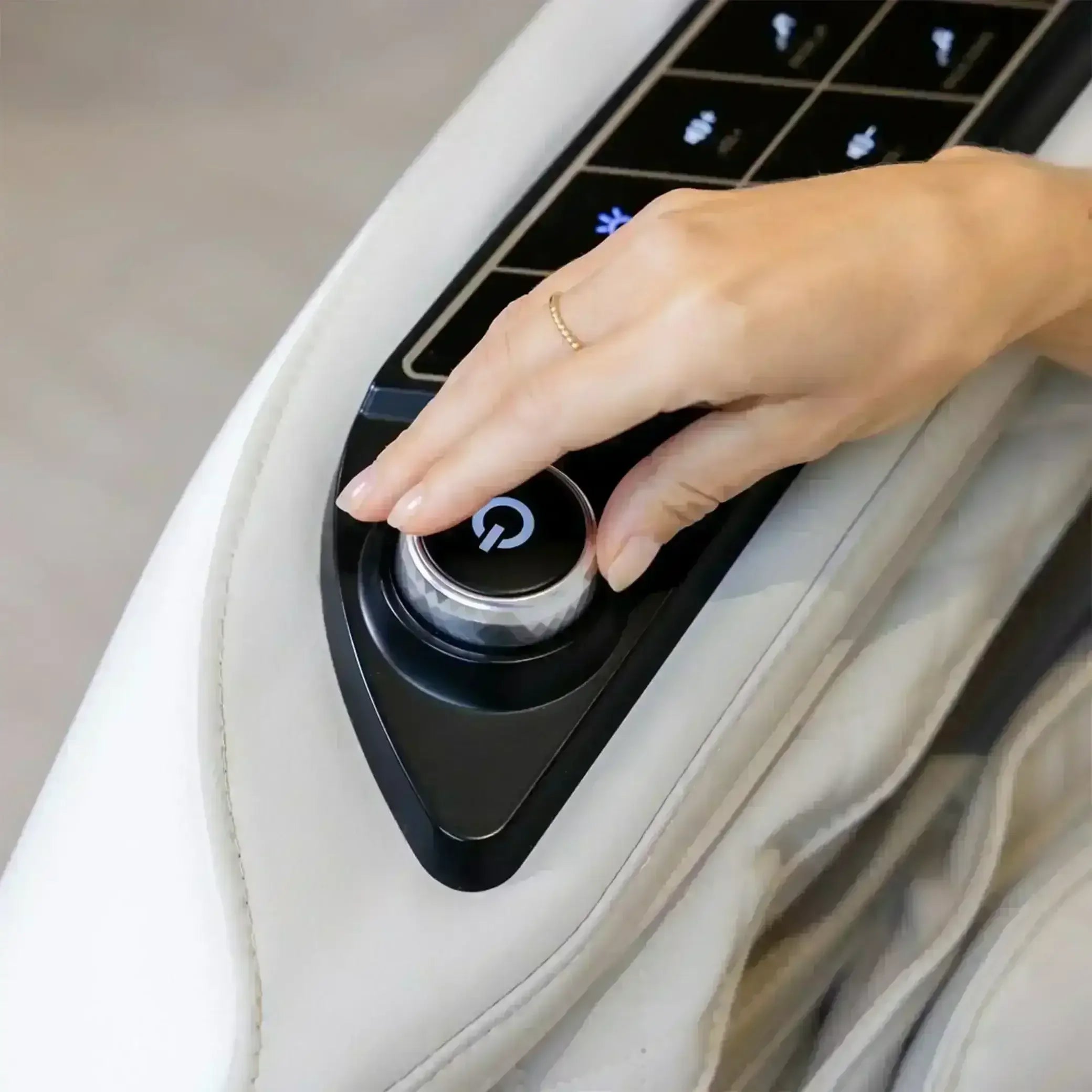 Advanced AI Robotic Massage Chair (Beige) - Rotai - Best Massage Chair in Dubai UAE - Shop massage chairs in UAE, Saudi Arabia -Therapy Massage Chairs - Back, Neck, & Leg Pain Relief