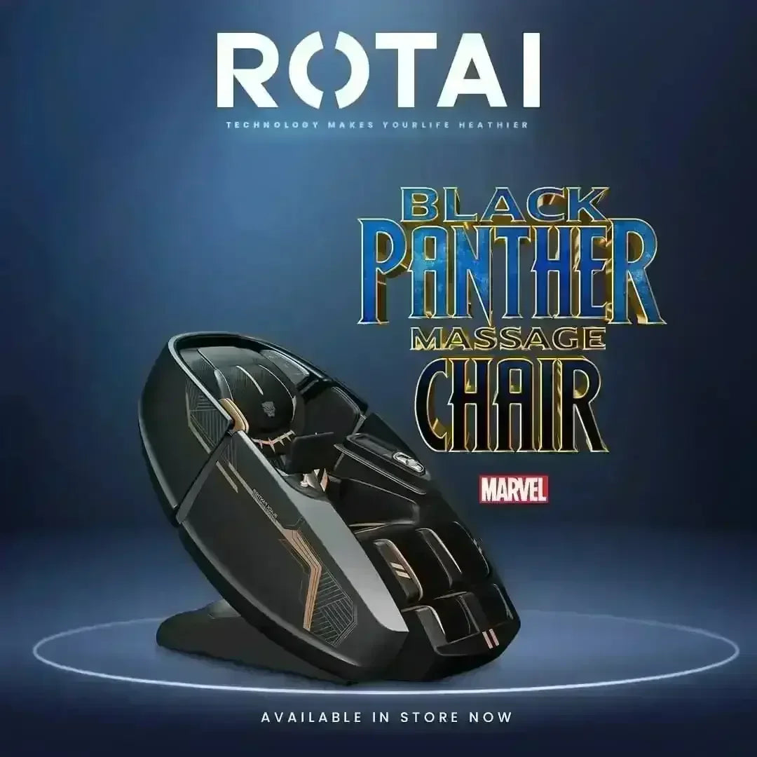 Black Panther Massage Chair - Rotai - Best Massage Chair in Dubai UAE - Shop massage chairs in Dubai, UAE, Abu Dhabi