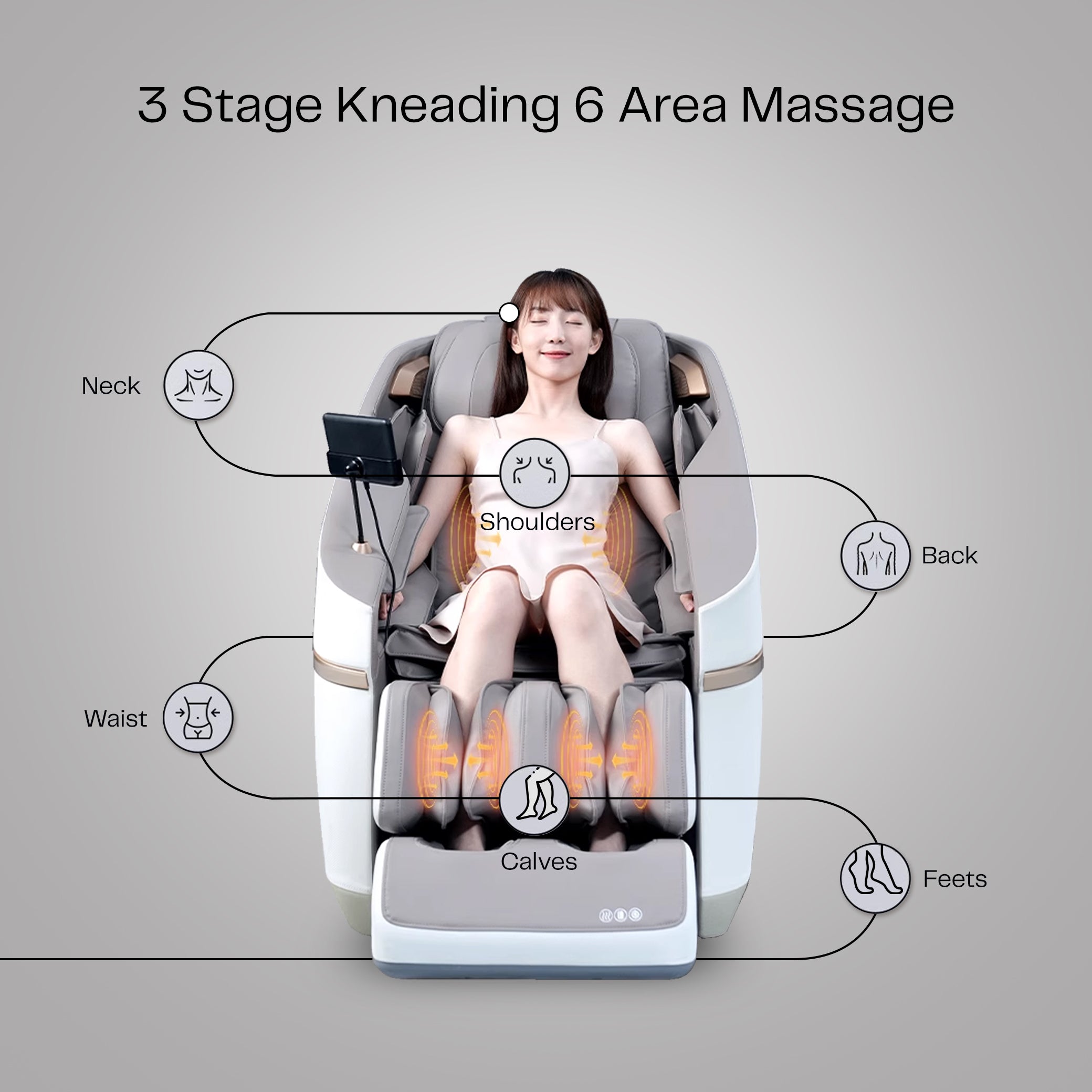 A36 MAX MASSAGE CHAIR (GREY)