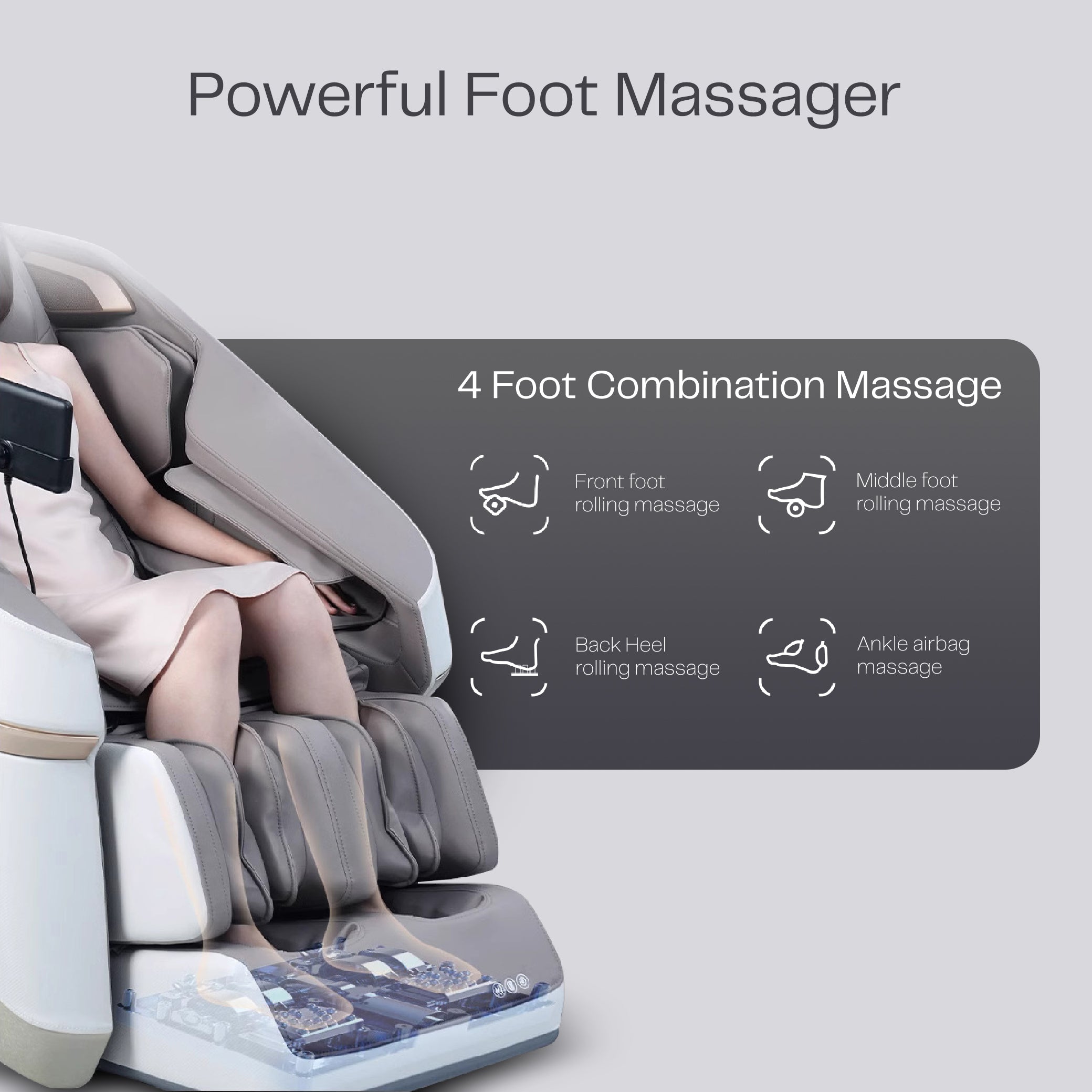 A36 MAX MASSAGE CHAIR (GREY)
