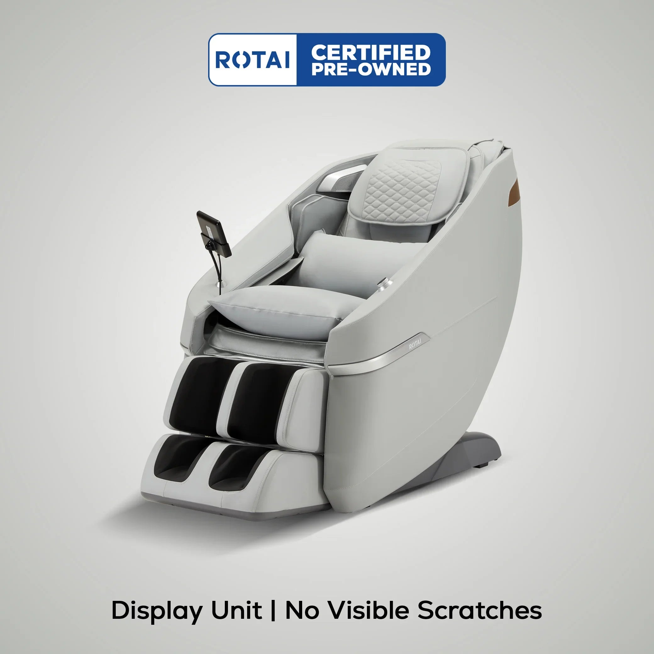 Certified pre-owned full body massage chair with no visible scratches, ideal for Dubai homes