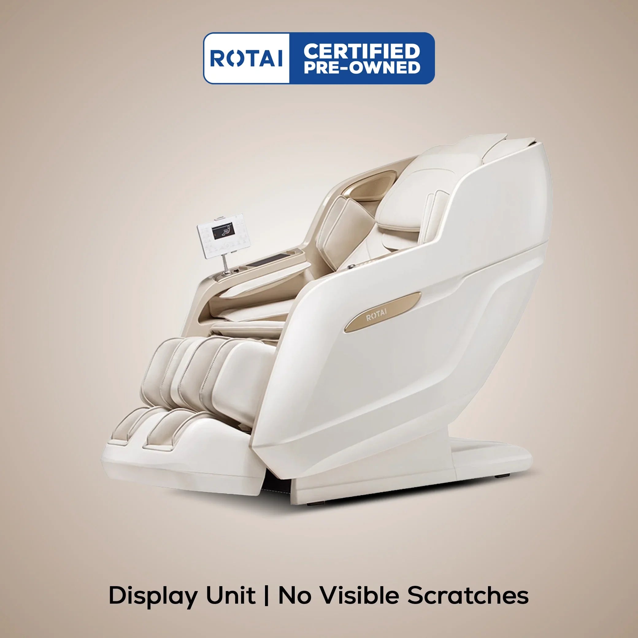 Royal Signature Massage Chair White (Display-Unit) - Rotai Health - Best Massage Chair in Dubai UAE - Shop massage chairs in UAE, Saudi Arabia -Therapy Massage Chairs - Back, Neck, & Leg Pain Relief
