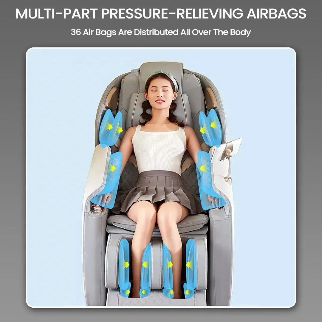 Royal Omega Massage Chair (Grey) - Rotai - Best Massage Chair in Dubai UAE - Shop massage chairs in Dubai, UAE, Abu Dhabi