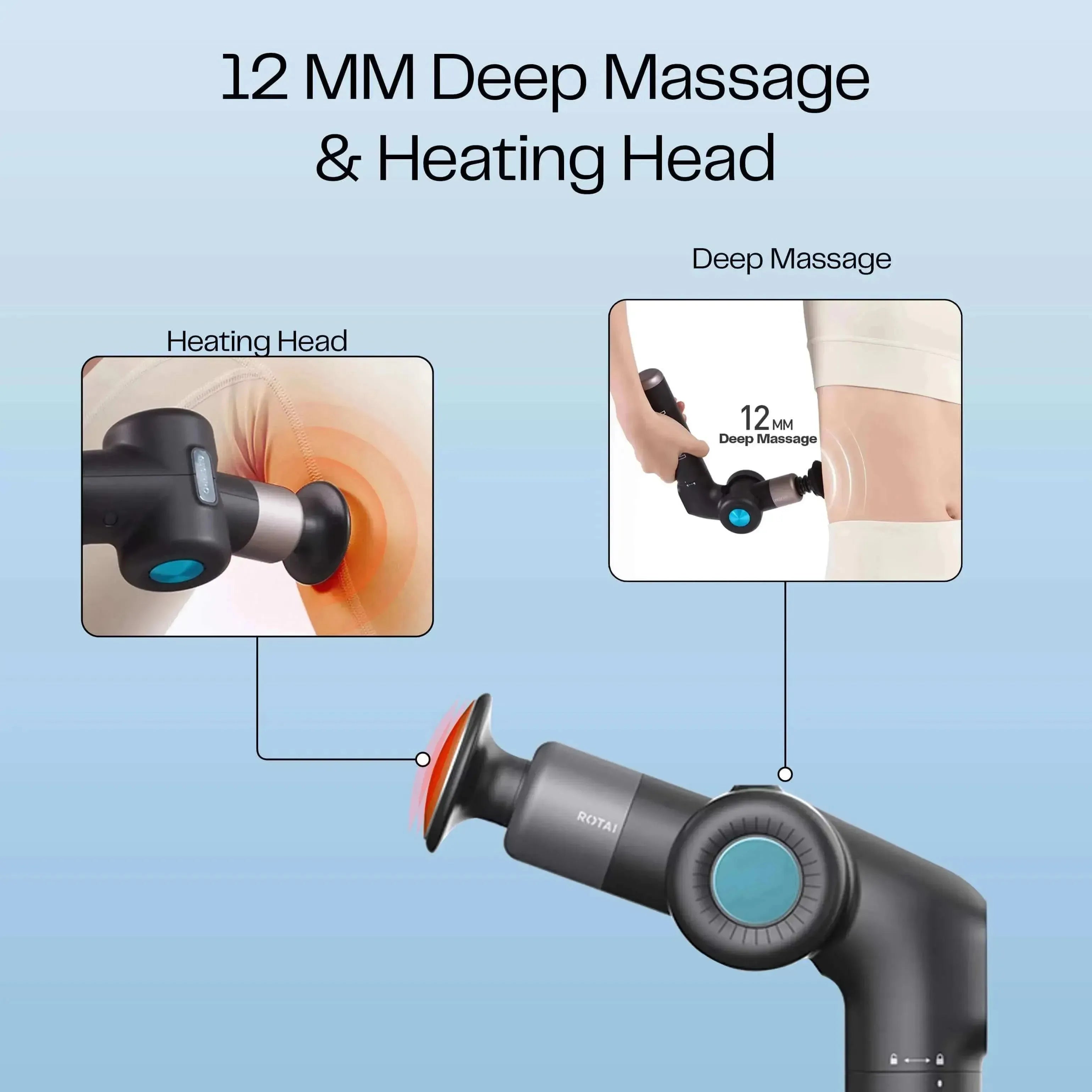 Muscle Therapy Foldable Massage Gun - Rotai - Best Massage Chair in Dubai UAE - Shop massage chairs in Dubai, UAE, Abu Dhabi