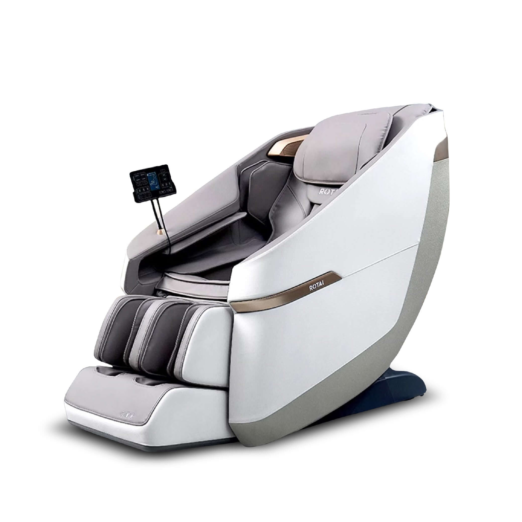 Grey Jimny Massage Chair with 22 wellness programs, strong foot massage, and full-body airbag system - Best Massage Chair in UAE, Dubai.