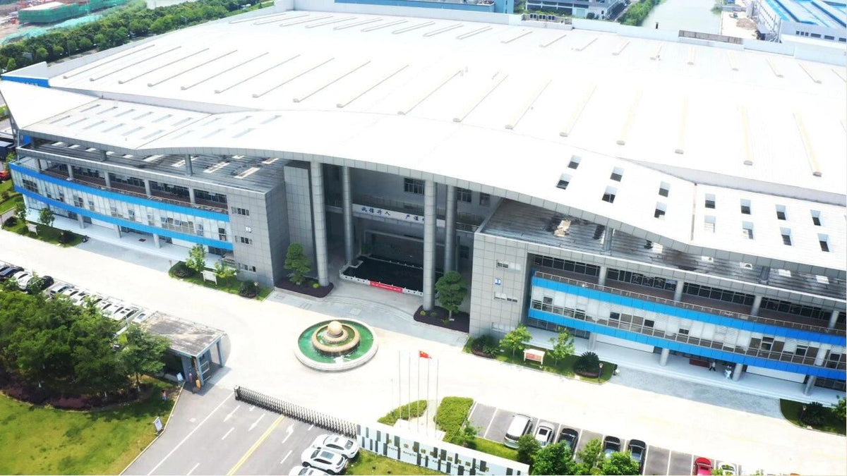 Aerial view of the ROTAI smart massage chair factory in Nanxun, Zhejiang