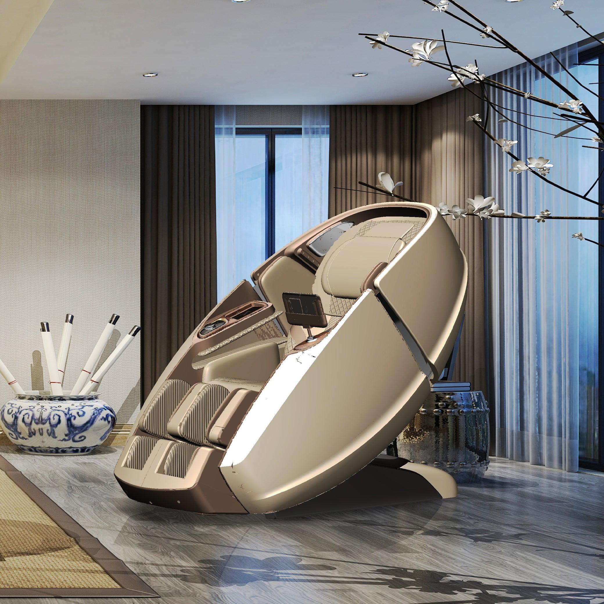 Gemini luxury Massage Chair gold, best massage chair, massage chair Dubai, massage chair uae, massage chair Saudi Arabia, كرسي التدليك, Best massage chair in Dubai UAE, buy massage chair