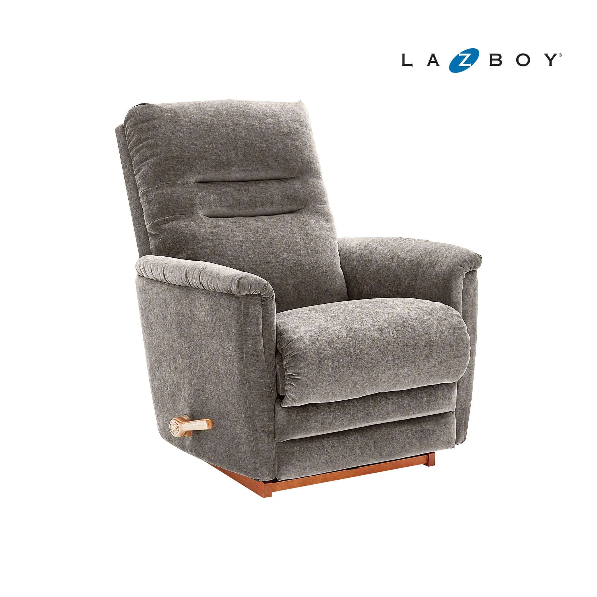 Gray Lazy Boy Parker Recliner with rocking and reclining features, available as the best recliner in UAE. Shop Lazy Boy Recliners now. best recliner shop in uae أريكة كرسي, Best Recliners in UAE, Buy recliners UAE, fast delivery, Buy Lazy Recliner Chair, 