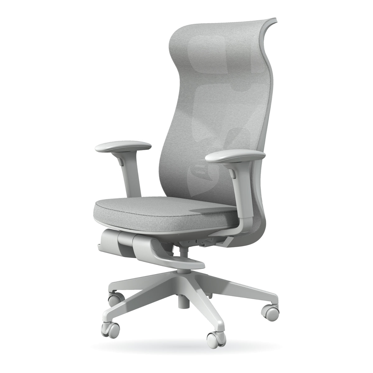 Rotai M320 office massage chair in grey, front view
