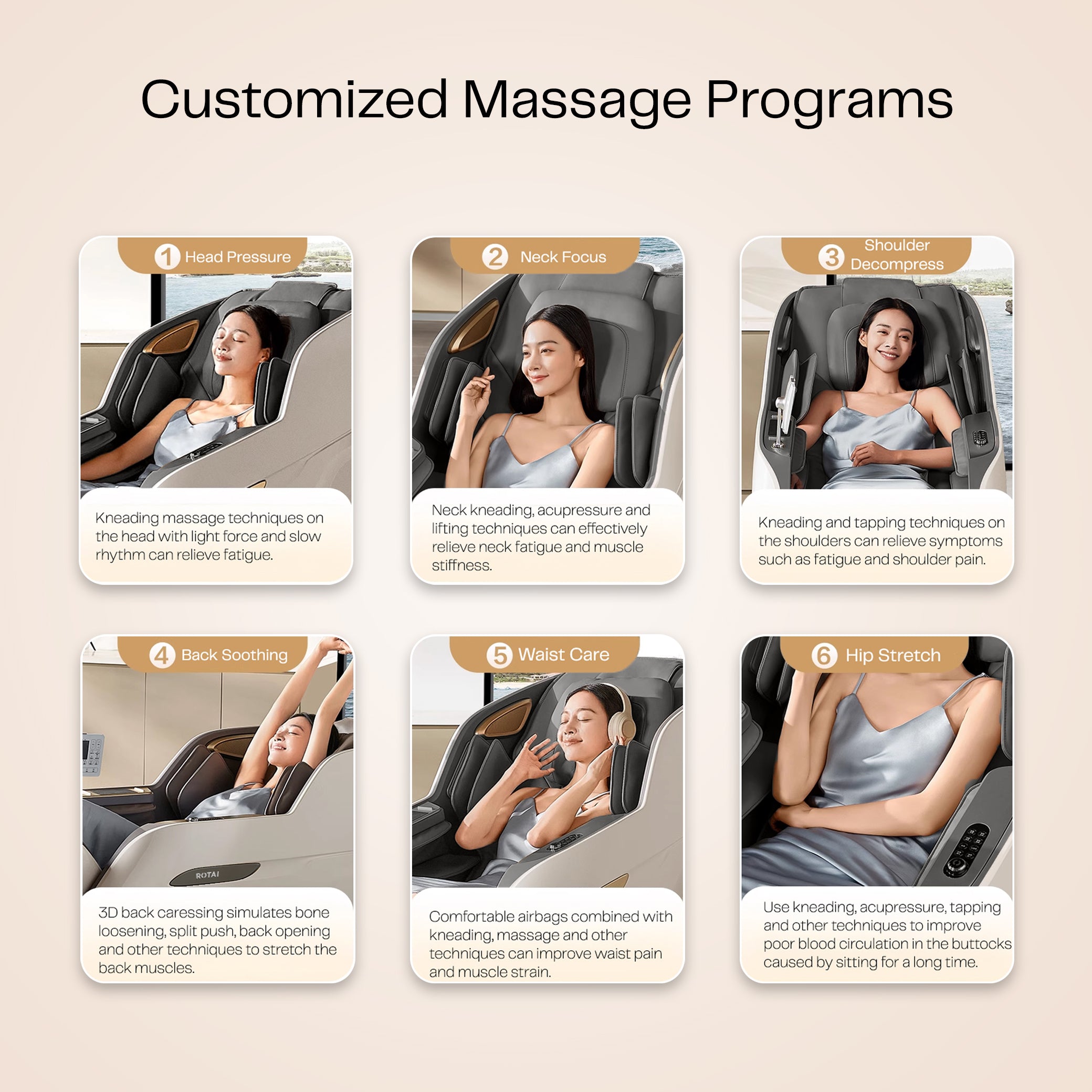 RT5950 MASSAGE CHAIR -GREY