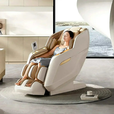 Royal Signature Massage Chair White (Display-Unit) - Rotai Health - Best Massage Chair in Dubai UAE - Shop massage chairs in UAE, Saudi Arabia -Therapy Massage Chairs - Back, Neck, & Leg Pain Relief