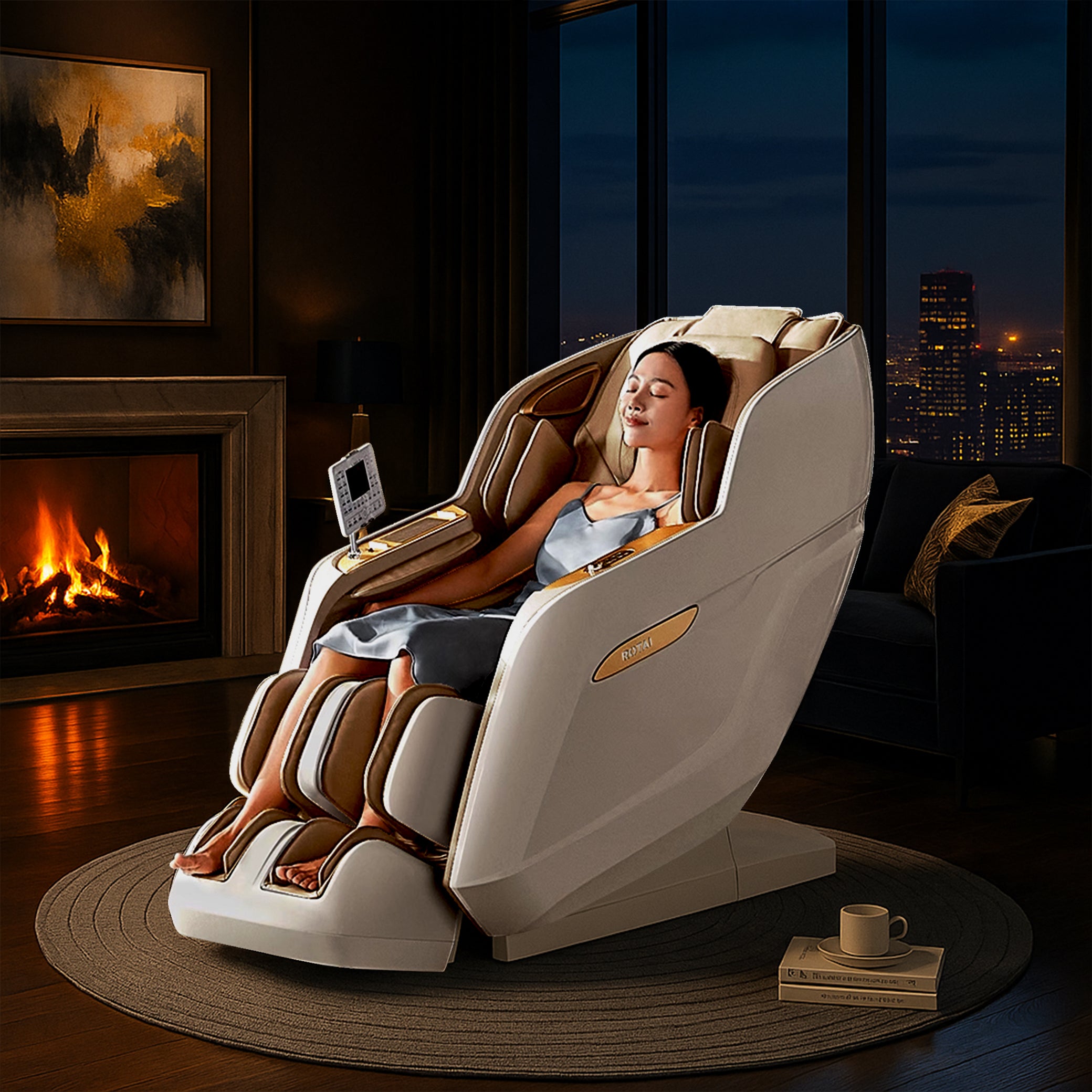 RT5950 MASSAGE CHAIR - WHITE