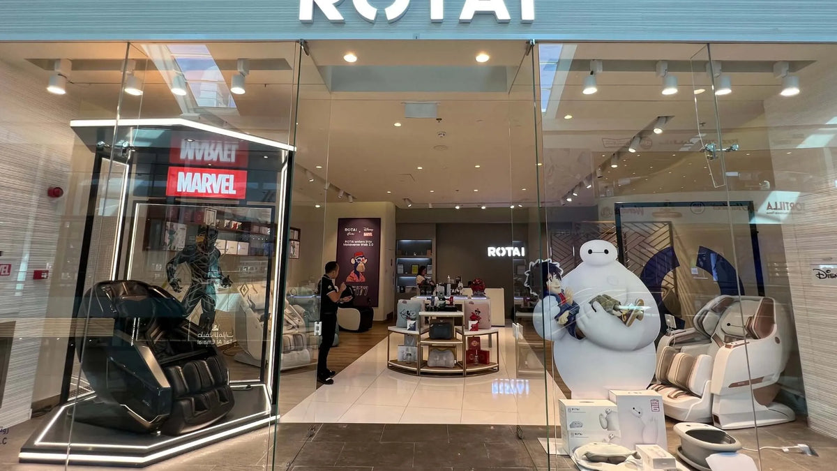 ROTAI massage chair showroom at Dubai Festival City Mall