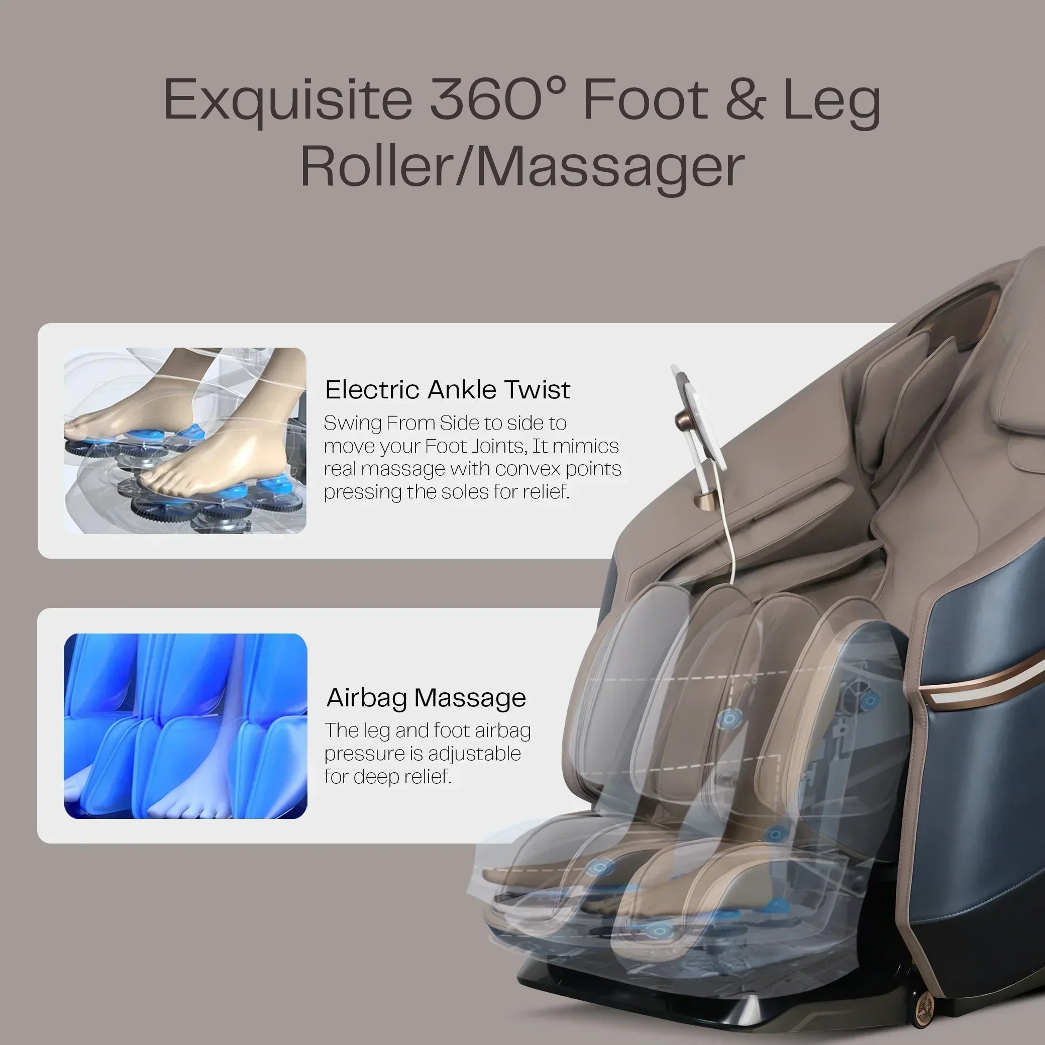 RT5652 Massage Chair (BLUE) - Rotai - Best Massage Chair in Dubai UAE - Shop massage chairs in UAE, Saudi Arabia -Therapy Massage Chairs - Back, Neck, & Leg Pain Relief