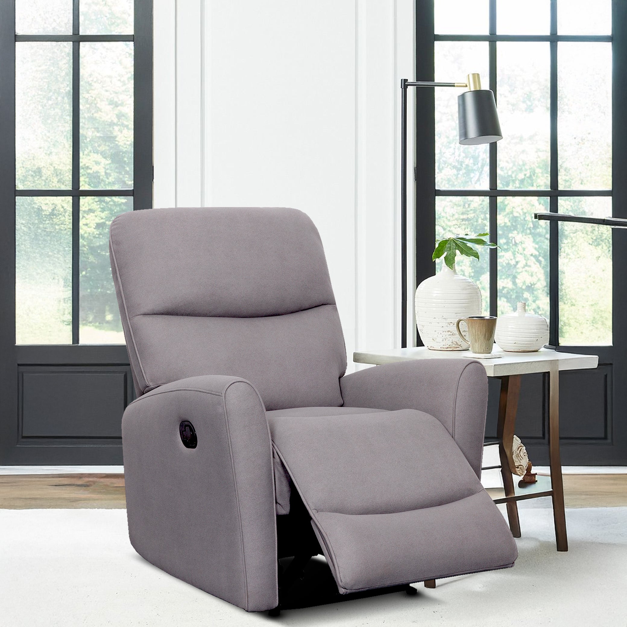 Grace Single Seater Manual Recliner - Grey - Rotai - Best Massage Chair in Dubai UAE - Shop massage chairs in UAE, Saudi Arabia -Therapy Massage Chairs - Back, Neck, & Leg Pain Relief