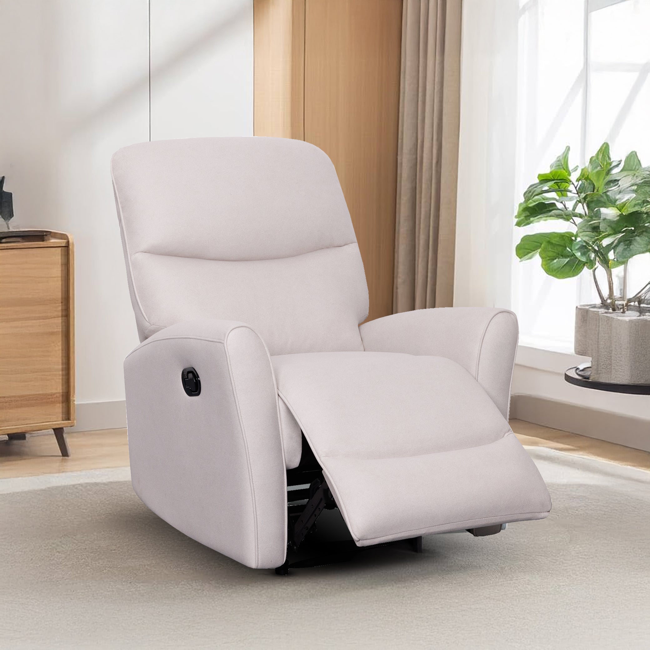 Grace Single Seater Manual Recliner - Beige - Rotai - Best Massage Chair in Dubai UAE - Shop massage chairs in UAE, Saudi Arabia -Therapy Massage Chairs - Back, Neck, & Leg Pain Relief