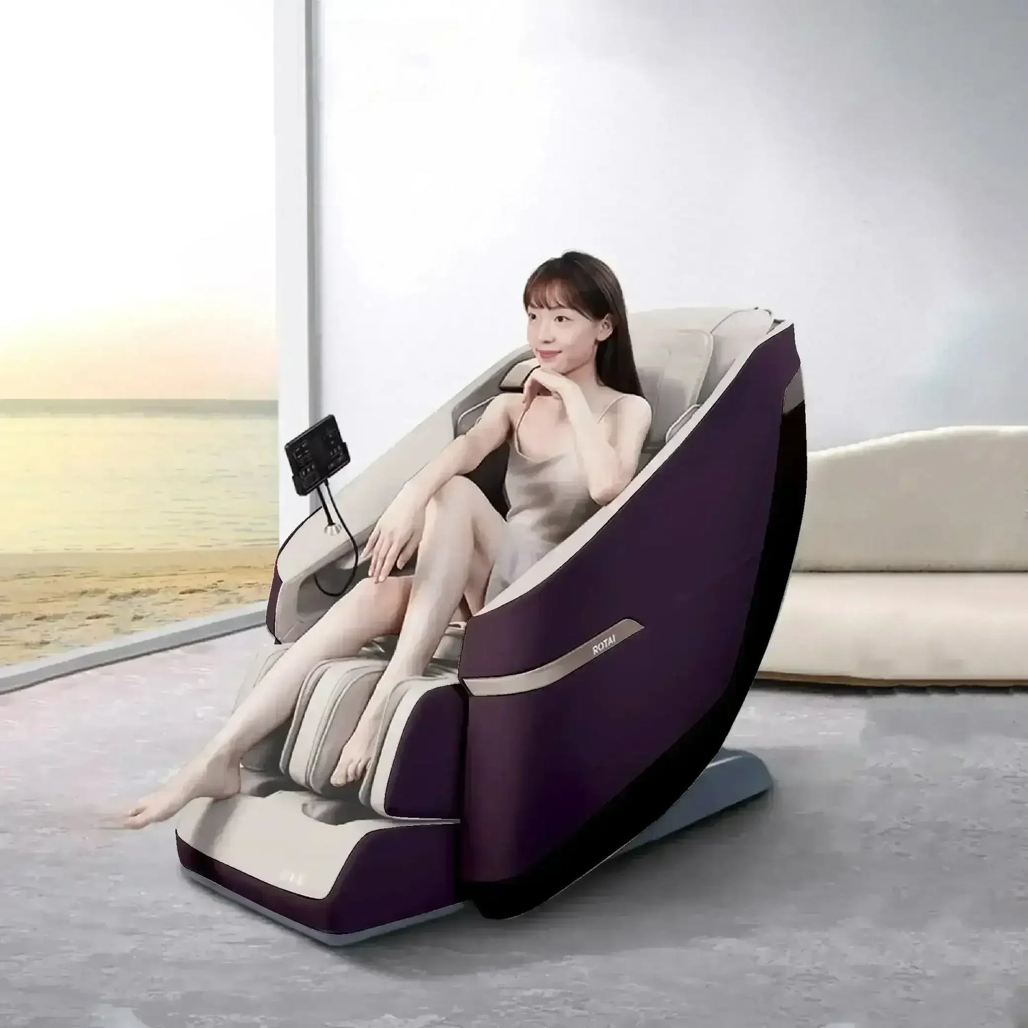Jimny Max Massage Chair (A36MAX Red) - Rotai - Best Massage Chair in Dubai UAE - Shop massage chairs in UAE, Saudi Arabia -Therapy Massage Chairs - Back, Neck, & Leg Pain Relief