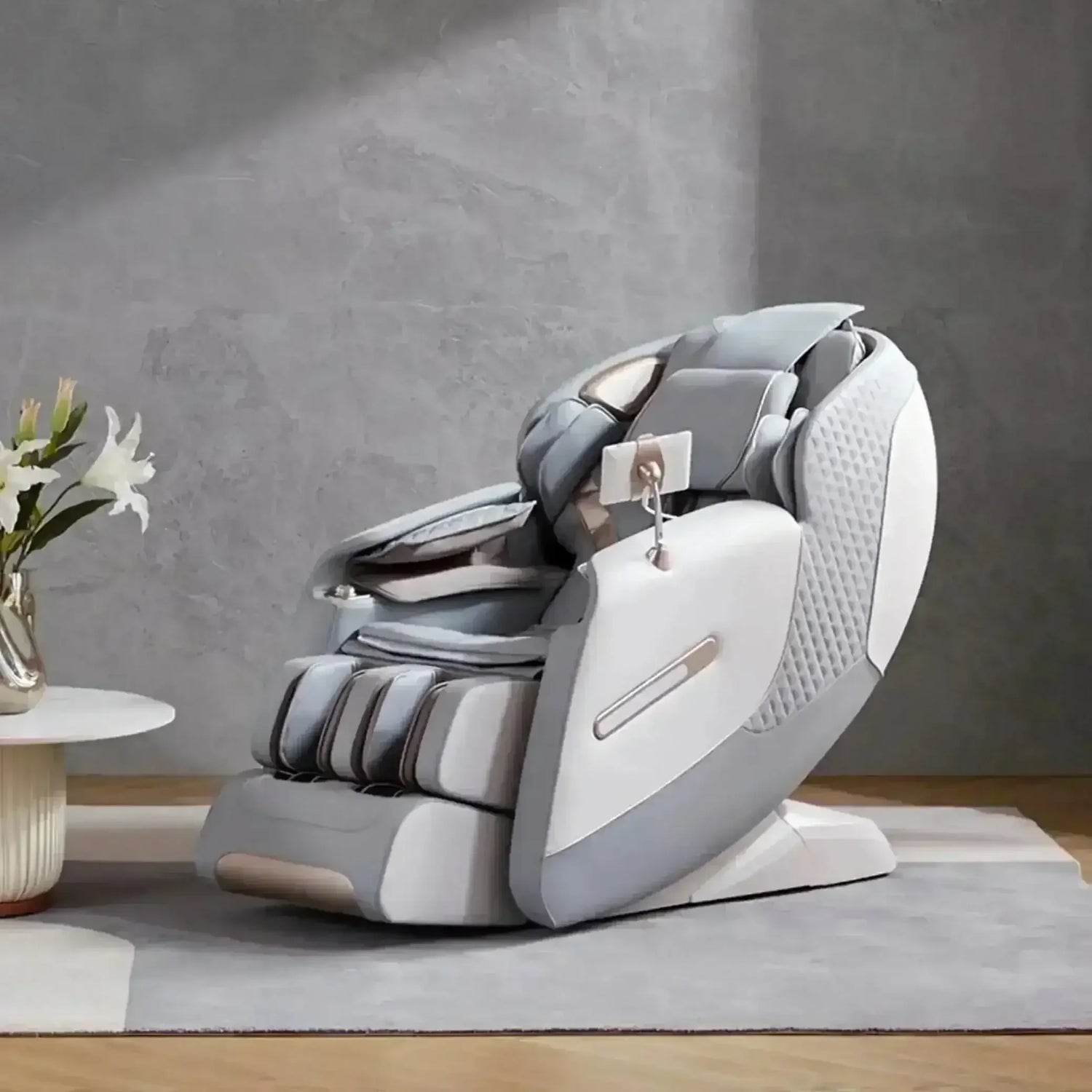 Royal Omega Massage Chair (Grey) - Rotai - Best Massage Chair in Dubai UAE - Shop massage chairs in UAE, Saudi Arabia -Therapy Massage Chairs - Back, Neck, & Leg Pain Relief