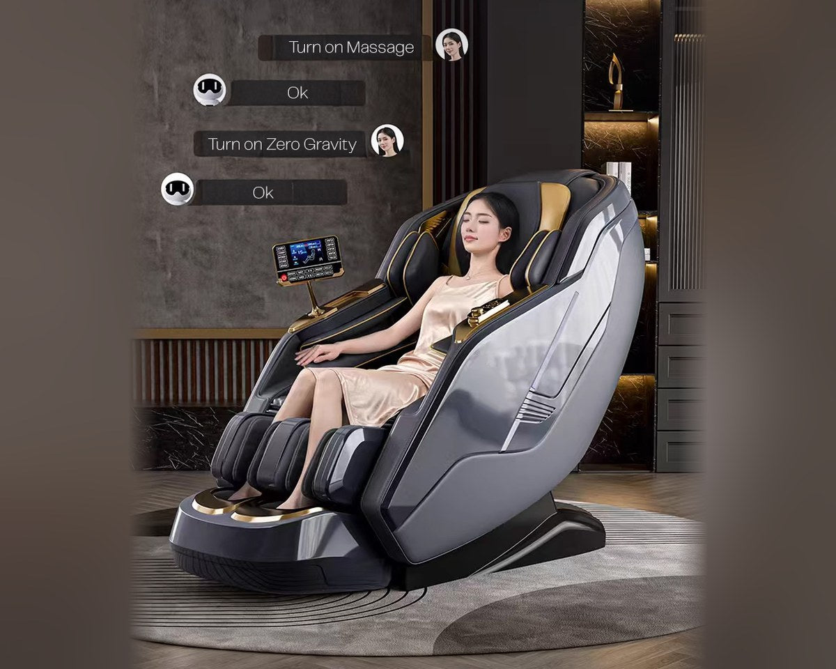 ARIES Hoyogen Massage Chair AI voice control with zero gravity command
