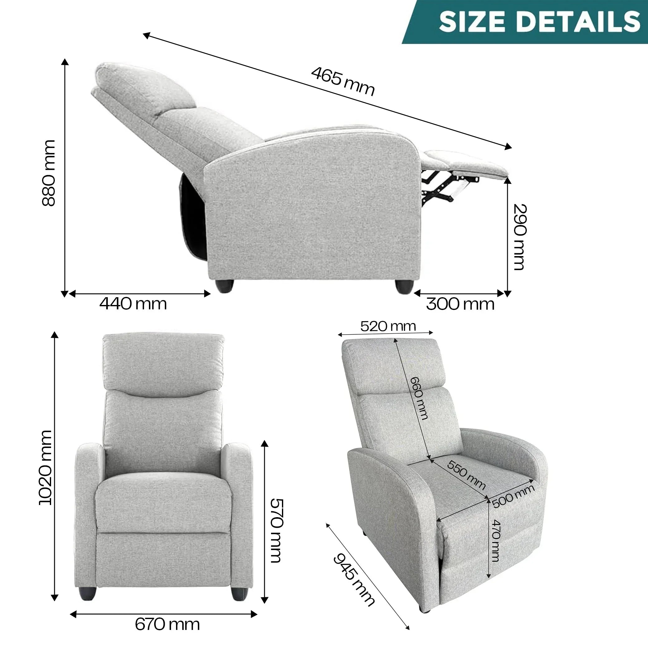 Solvani Manual Recliner Chair - Rotai - Best Massage Chair in Dubai UAE - Shop massage chairs in UAE, Saudi Arabia -Therapy Massage Chairs - Back, Neck, & Leg Pain Relief