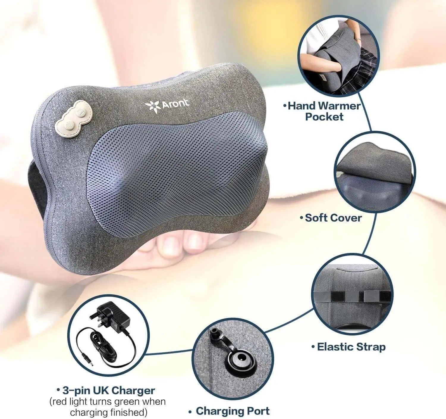 Neck Pillow Massager - Rotai - Best Massage Chair in Dubai UAE - Shop massage chairs in Dubai, UAE, Abu Dhabi